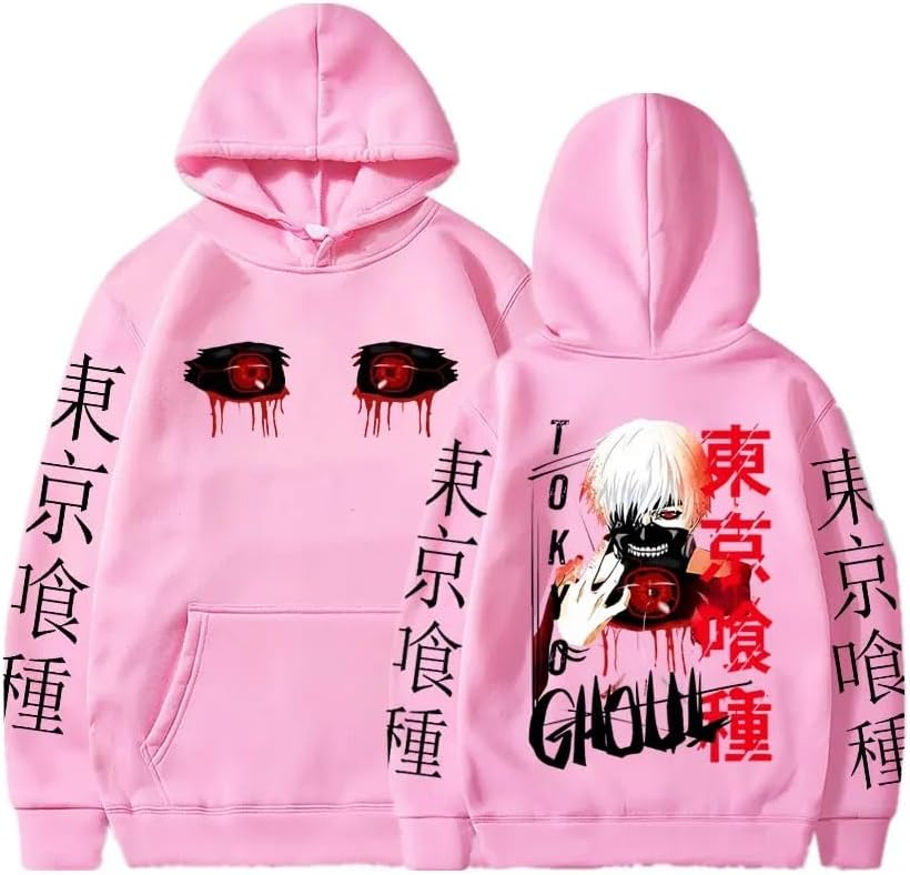 2024 new Anime Tokyo Ghoul Hoodie Cool Kaneki Ken Eyes Print Sweatshirt Men Women Casual Oversized Hoodies Harajuku Streetwear