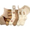 Kapibara Socks Velvet Thickened Warm Cute Home Floor Sleeping Socks White Cotton Socks Winter