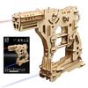 Acton Craft Hybrid Rubber Band Gun Dual Blaster Craft Made In No Glue Wooden 3D Craft Kit for Upper Elementary School and Children Kit, Japan,