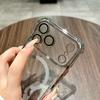 Прозрачный противоударный чехол с покрытием для iPhone 17 Air 16 15 14 13 12 Pro Max, защита от ударов, поддержка беспроводной зарядки Magsafe, полная защита