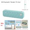 Домашний термопринтер формата А4 с Bluetooth, 203/300 точек на дюйм, портативный мини-принтер для печати документов формата А4, офисный студенческий портативный мини-принтер формата А4 * 3 рулона бумаги