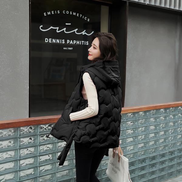 Cotton vest loose student new vest women's short autumn and winter vest jacket