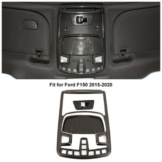 Front Top Reading Light Lamp Cover Trim Frame For Ford F150 2015-20 Accessories