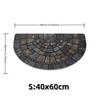 Absorbent Half-Circle Door Mat Soft Non-Slip Floor Mat Unique Semi-Round Entry Mat  Front Door