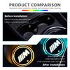 BBKK9 Car Colorful Luminous LED Atmosphere Light Cup Coaster Holder For BMW M Performance Alpina M3 M5 M6 X1 X3 X4 X5 G20