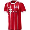 Adidas Бавария Мюнхен 17-18 Домашняя игра Реплика в полоску с круглым вырезом прямого кроя с коротким рукавом футбольная майка мужские топы красные AZ7961