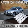 Для Seat Toledo 1M MK2 1999 ~ 2004 2000 2001 2002 Стайлинговые наклейки, украшения, хромированная крышка дверной ручки, краска, ремонт автомобиля