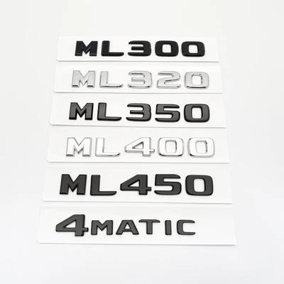 ABS Черно-серебристые буквы ML300 ML350 ML400 ML450 ML500 Шильдик для Mercedes Benz M-Class Крыло Багажник Задняя часть W164 W166 Наклейка с логотипом EH8