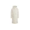 Logo Print Mid-Length Down Jacket Men Outerwear White HN9926