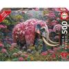 Puzzle - EDUCA - Flowered Elephant - 500 Pieces - Animals Theme - For Children from 10 Years Old