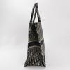 [Pre-Owned] Book Tote Hand-Embroidered Monogram Large Capacity Canvas Tote Bag - Excellent #LAKQIK