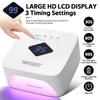 Rechargeable UV LED Nail Lamp for Gel Nails Cordless Lamp for Manicure with LCD Display 3 Timer Settings for Home Salon