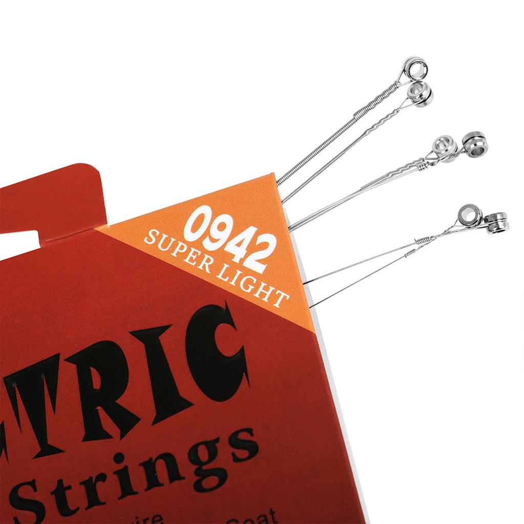 6Pcs Electric Guitar Strings .009-.042 Guitar Strings Replacement Musical Instrument Accessories Easy To Install
