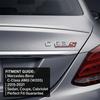 3D C63S Letters Rear Trunk Badge Emblem Decal For Benz W205 C Class C63 S AMG Car Styling Accessories Gloss Black Chrome