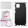 apgo Protective Skin Sticker for the Back+sides Compatible with Samsung Galaxy A12, Full Wrap Film, Foil, Vinyl - Pattern Black Honeycomb