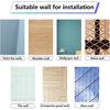CRASPIRE Green Leaf Window Decal 8 Sheets Adhesive Jungle Leaves Window Stickers Removable Waterproof PVC Clings for Home Living Room Balcony Kitchen