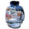 Autumn Winter Christmas Snowman Christmas Deer 3D Printed Hoodie Unisex Personality Casual Sport Hooded Children's Clothing Tops