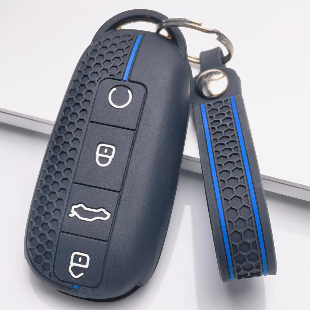 Силиконовый чехол для умного брелока Chery Tiggo 7 Pro Arrizo 8 OMODA 5 Omoda C7 7 SHS Phev Jetour, сотовая текстура, ударопрочный, защитный чехол для смарт-пульта
