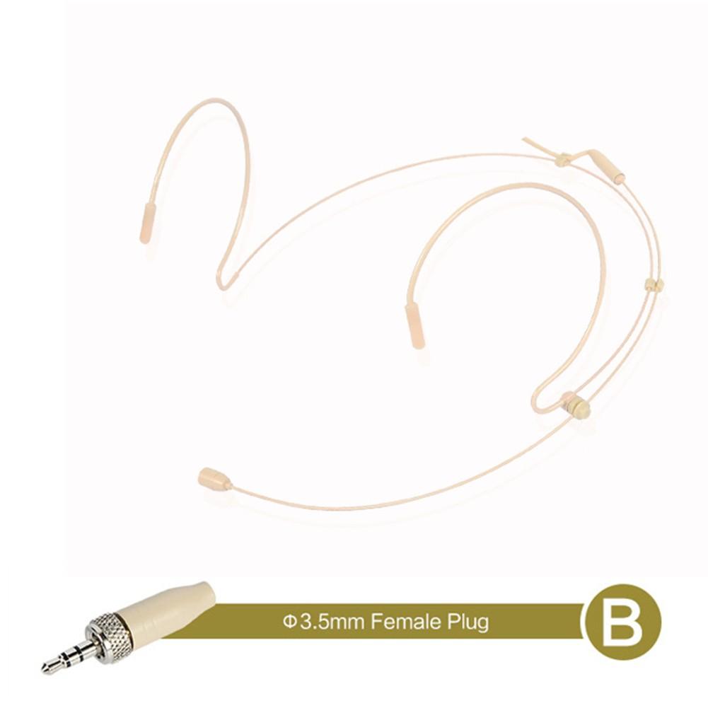 Headset Mic 1.2m Double Earhook For Shure Wireless