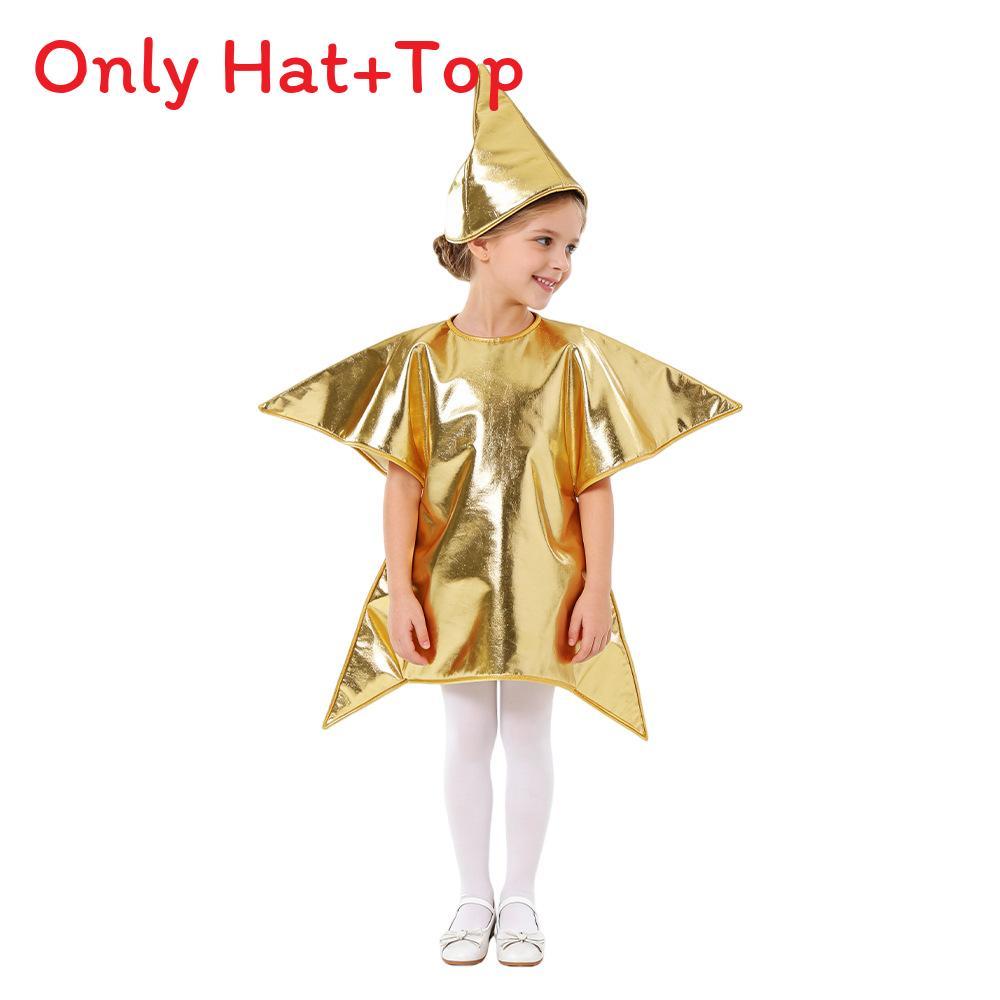 Kids Star Cosplay Costume With Soft Polyester Material For Christmas Stage Performances