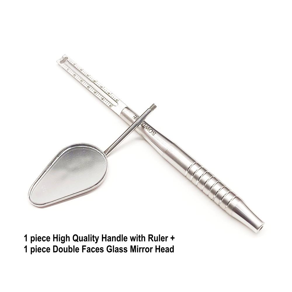 Стоматологическое зеркало для рта Одонтоскоп Уход за полостью рта Чистота зубов Осмотр Гигиена Стеклянное зеркало Зеркало с ручкой