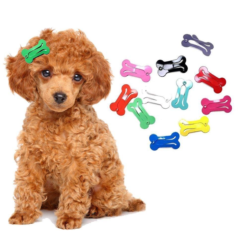 Bone Shape Candy Color Decorative Puppy Hairpin Dog Hair Accessories Cat Hair Clips Dog Hairpin