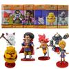 6Pcs/1Set Anime Dragon Ball Super Vol.5 Figure Banpresto WCF Series Son Goku Mark Model Toy Aciton Figure 10CM