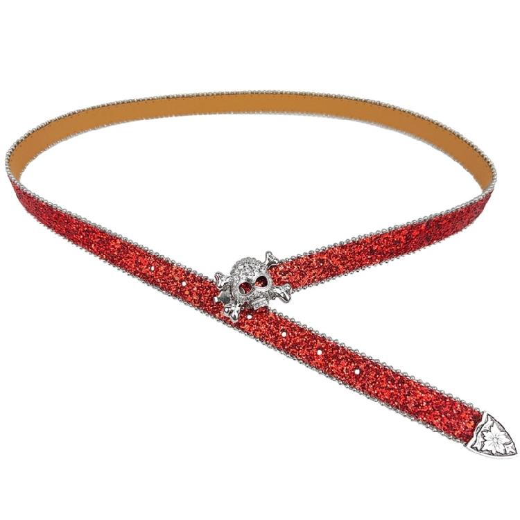 Гранж Поясная цепь с шипами Потрясающие стразы Пояс-ремень унисекс