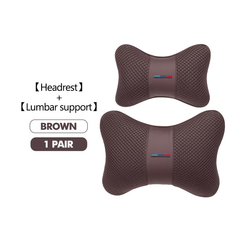 tclvr3 For BMW New Breathable Car Seat Cushion Neck support Support Headrest Pad Pillow 1 3 5 Series X1 X3 X4 X5 X7 G20 G38 F20 F39 F48
