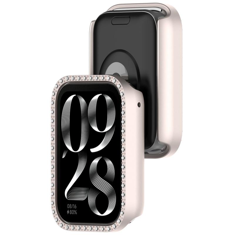 Для Xiaomi Mi Band 9Pro PC Shell Модный защитный чехол с бриллиантами Xiaomi band 9pro Защитный чехол-бампер