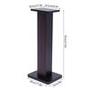 2Pcs 28" Bookshelf Speaker Stands, 15kg Heavy Duty MDF Base, Hollow Sand-Fillable Columns with Cable Clips, Black Walnut