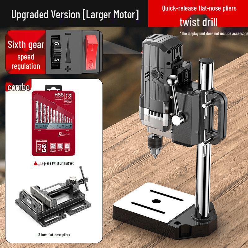 Высокоточный настольный сверлильный станок 220В: Промышленный, Многофункциональный, Высокомощный Фрезерно-сверлильный станок для дома.