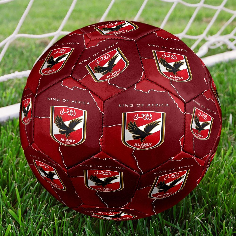 Футбольные мячи Ahly, размер 5, с принтом, высокое качество, противоскользящие, защитные, уникальный подарок, на дни рождения, Рождество