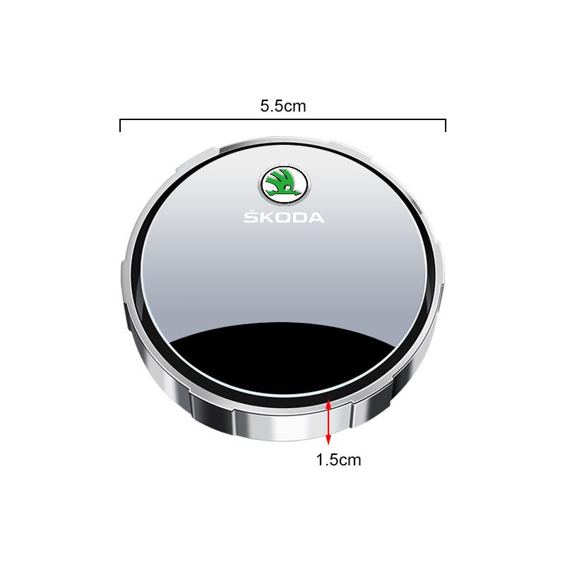 2 шт. Регулируемое зеркало заднего вида для слепой зоны автомобиля с углом обзора 360 градусов для Skoda Octavia MK2 MK3 2 3 A7 Fabia Karoq Kodiaq Superb Rapid Kamiq