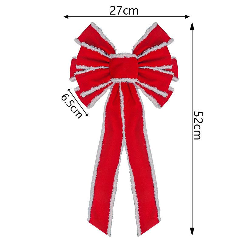 S/L Christmas Bow Christmas Decorations for Home Gold Red Bowknot Xmas Tree Ornaments New Year Decor Supplies