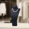 Necklace Bust Display Stand Jewelry Holder Photo Prop, PU Leather Selling Storage Rack Shop