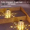 Solar Garden Lights Star Lantern, Metal Light, Waterproof Outdoor Hanging Automatic On Off Lantern for Porch Patio Lawn Pathway Wedding Party