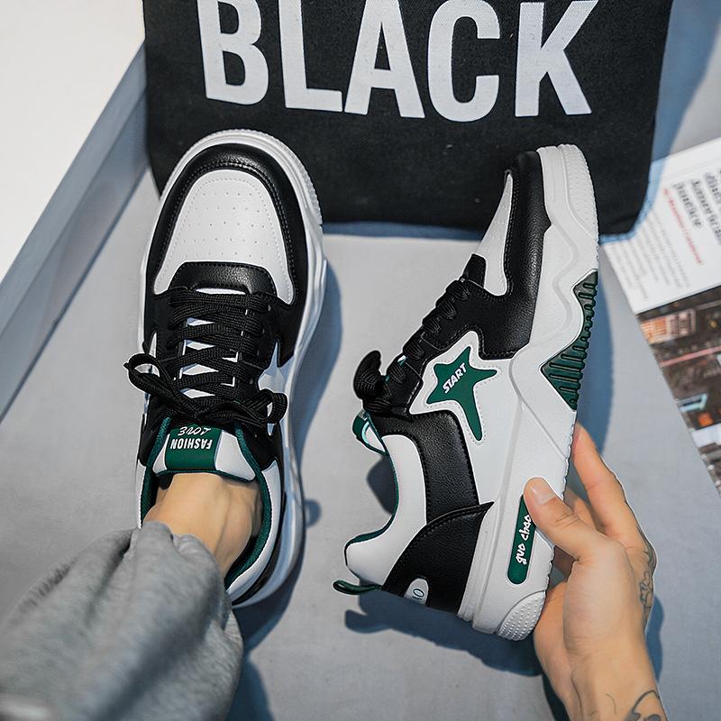 Men's Fashion Casual Low Top Skateboarding Shoes Boys Comfortable Sneakers Male Students Trending Soft Sole Classic Breathable Gym Non-slip