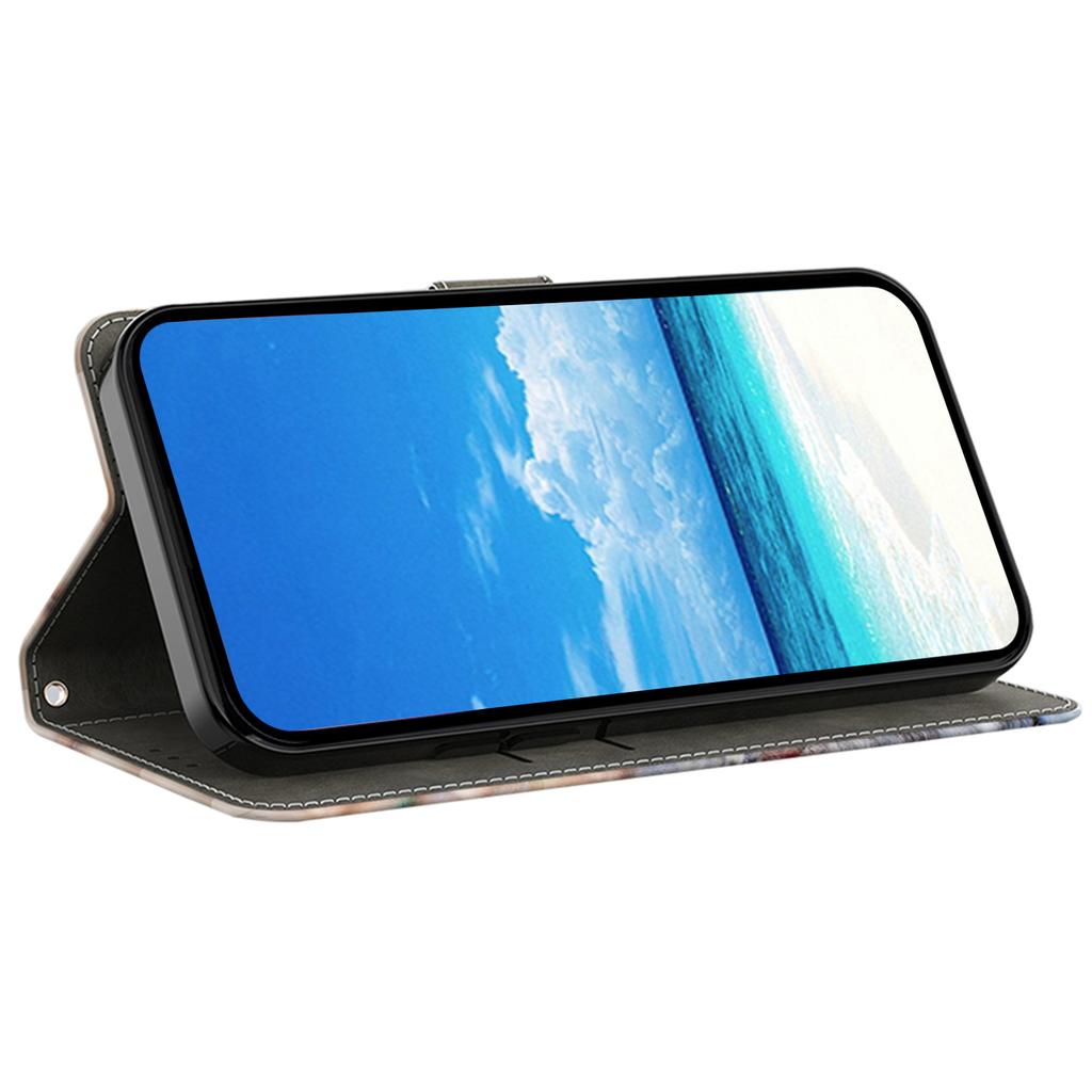 Для Samsung Galaxy S25 Edge Чехол-кошелек с подставкой с печатным рисунком из ПУ кожи откидной чехол для телефона