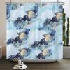 Красочные мраморные шторки для душа для ванной комнаты, тканевые с крючками, акварельные, абстрактные, с чернильной росписью, моющиеся, с принтом, декоративные шторки