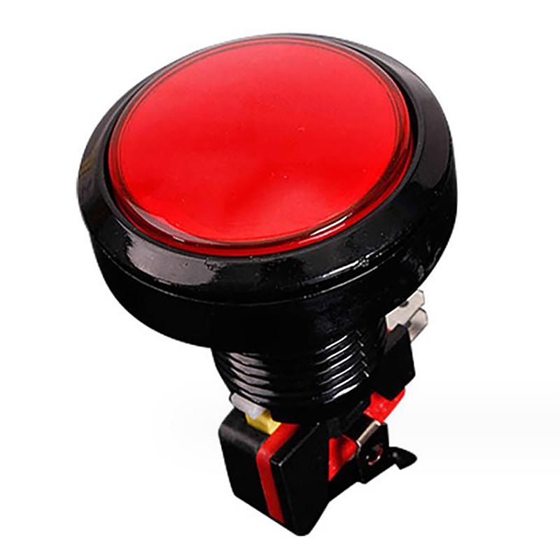 1Pcs 45Mm Push Button Arcade Button Led Micro Switch 12V Power Button Switch Set Green/Yellow/Red/White/Blue