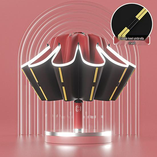 Роскошный полностью автоматический складной зонт для женщин и мужчин — солнцезащитный, защитный и рекламный зонт для бизнеса.