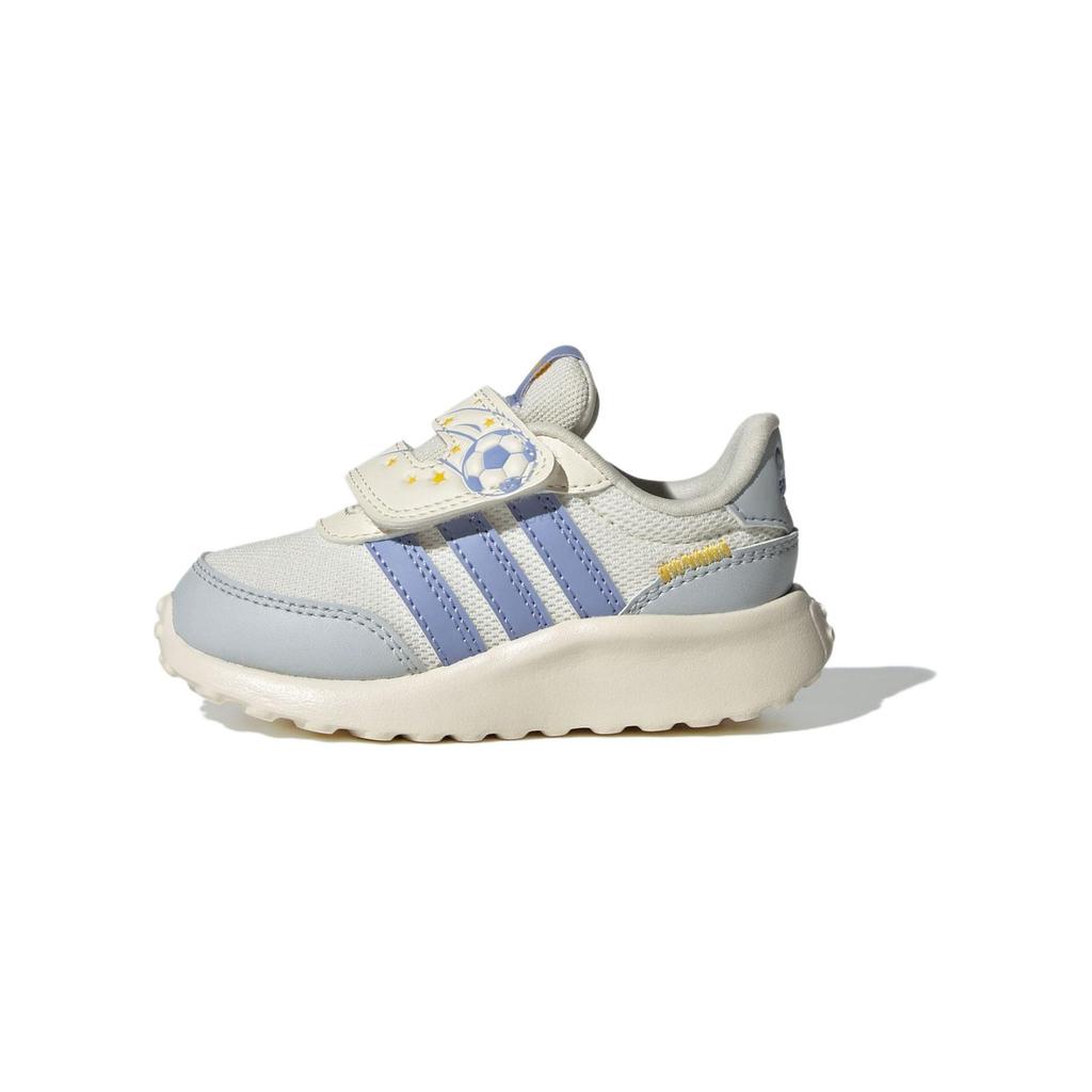 Adidas Run 70s Ac Synthetic Leather Fabric Comfortable Lightweight Durable Low Top Walker Shoes Baby Shoes White JI2481