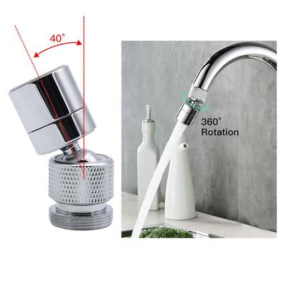 Аксессуары Аэратор для смесителя Насадка Экономия воды Поворотный адаптер 360° Регулируемый Анти-брызги Ванная комната Пузырьковый фильтр