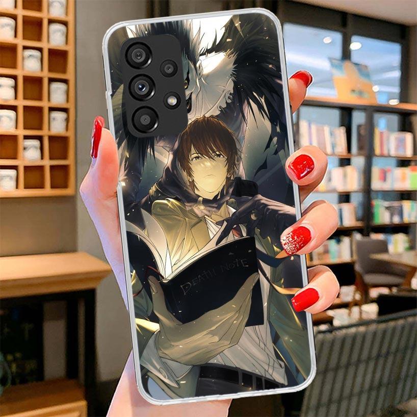 Чехол для телефона N-Note D-Death Yagami Light для Samsung Galaxy A12 A22 A32 A52 A72 A02S Чехол для телефона Note 20 Ultra 10 S10 Plus A51 A71