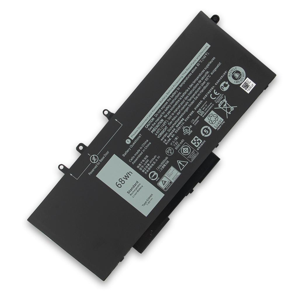 Аккумуляторная литиевая батарея для ноутбука DELL Latitude 5280 5290 5480 5490 5580 5590 3520 3530 M3520 M3530 P27S GJKNX 8500 мАч