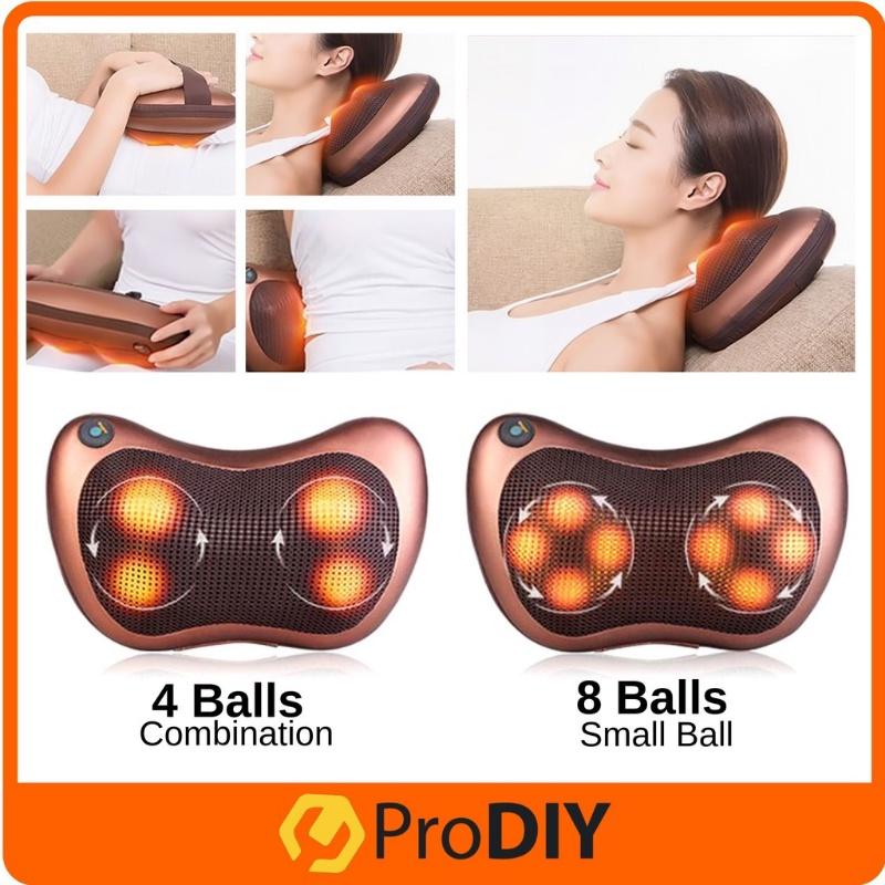 Массажная подушка Валик для автомобиля, дома и офиса Роликовый массажер для электроники всего тела