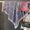 Geometric New Style Spring  Autumn and Summer Double-sided Printed Imitation Silk Scarf Scarf Scarf Thin Warm Shawl Fashionable