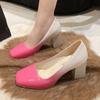 High Heels Chunky Shoes Sexy Ankle Dress Shoes Spring 2024 New Designer Brand Shoes Square Toe Party Heels for Women Zapatos