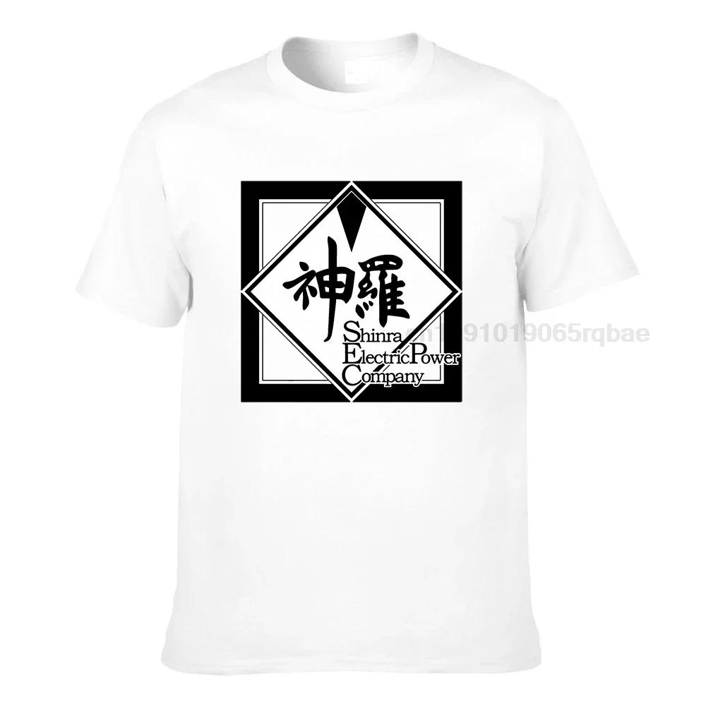 Final Fantasy Shinra Powering Midgar Unisexs T Shirts Ff7 Video Game Strife Shinra Chocobo Tees Short Sleeve Tshirts Pure Cotton
